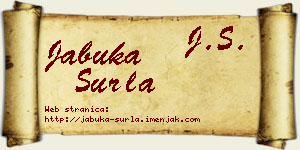 Jabuka Surla vizit kartica